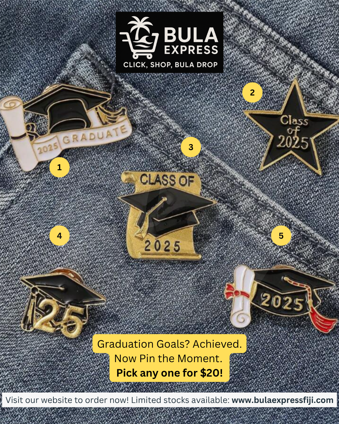 1 - Graduate Scroll & Cap Brooch – 2025 Edition