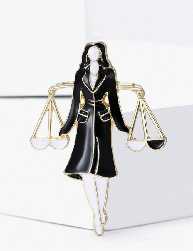 Lady Lawyer Brooch