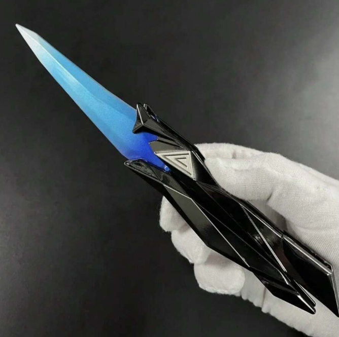 Singularity Butterfly Knife – Valorant Inspired Fidget Toy - Blue