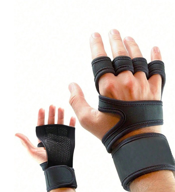 Premium Fingerless Weight Lifting Gloves - Pair (Small)