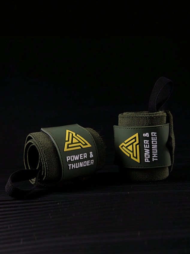 Adjustable Wrist Wrap - Green (pair)